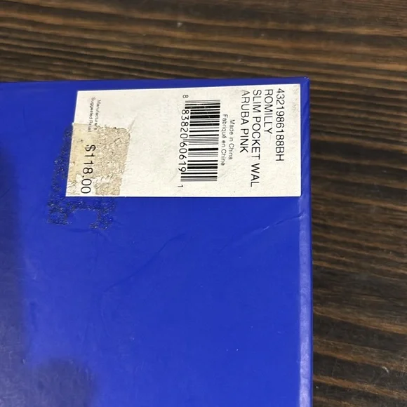 Ralph Lauren Lauren Romilly slim Pocket Wallet Aruba Pink with box - Picture 10 of 11